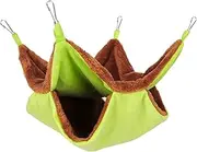 Ferret Hammock | Double-Layer Small Animal Hammock | Portable Sugar Glider, Soft Pet Hangable Bedding, Small Pet Cage Accessories Toy for Hamster Ferret Chinchilla