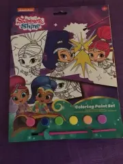 New Nickelodeon Shimmer and Shine Coloring Paint Set Waterpaint Coloring Sheets