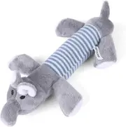 Plush Toy Animals Dog Plush Play Toy with Chew Toy Gift for Puppies Small Medium Dogs Cats(Elephant)