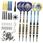 Soft Tip Darts Set - Professional Darts with Customizable 18g-Blue B-STC10442