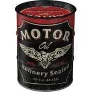 Motor Oil Barrel Money Box - Man Cave Gift by Nostalgic Art