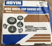 Hoyin Wire Brush Attachment Set HOYIN03222-R 6 Pieces