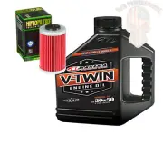 Oil And Filter Change Kit For 2009 Polaris Outlaw 525 Irs Maxima V-Twin 20W-50