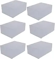 CHILDWEET 6Pcs Transparent Clamshell Shoes Organizer Box Capacity Storage Case for Easy Access and Visibility for Shoe Storage and Organization
