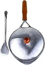 Aluminum Hopper Pan with Lid & Spatula, Product of Sri Lanka