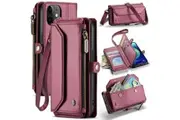 Apple iPhone 11 CaseMe C36 Wallet, 7 Card Slots, Cash Pocket, Zipped Coin Wallet
