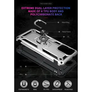 紅米 Note 10s 4G 雙層保護殼雙層防撞軟殼+硬殼防摔殼支架手機殼保護套