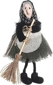 Phewl Halloween Ornament for Tree, Witch Halloween Tree Ornament - Christmas Tree Ornament Witch Pendant for Wall Decor | Home Decor Apron Witch Doll, Collectible Figurine Holiday Ornament, Halloween