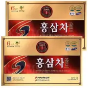 6 year Korean Red Ginseng Tea Gold 200T (3g x 100T x 2 box) Ginsenoside 6.7mg/g