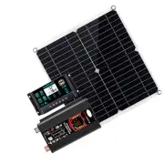 6000W Solar System DC12V to AC110V 220V 100A MPPT Controller 300W Panel InvertPi