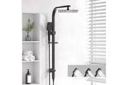 10'' Rain Shower Head Set Handheld Square High Pressure Black