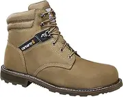 [CARHARTT] Men's Traditional Welt 6" Steel Toe Work Boot Industrial, Coyote Nubuck, 14