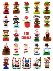 New Solar Powered Dancing Christmas Santa, Snowman, Elf, Reindeer ~ You Choose