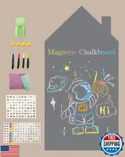 Magnetic Wall Decal for Kids, Magnetic Chalkboard Contact Paper for Wall, Pla