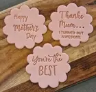 Mothers Day Cookie Stamp Set x3 - Mum Cupcake Embosser
