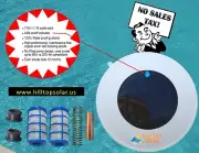 Solar Pool Ionizer 7.0V | LED On/Off | Self-cleaning anode | Threaded Basket