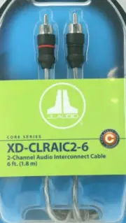 JL Audio XD-CLRAIC2-6 2-Channel RCA 6 ft. (1.83 m.) Twisted Pair Molded NEW