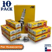10 Pack NGK Spark Plug - For 185CD Husqvarna Chainsaw