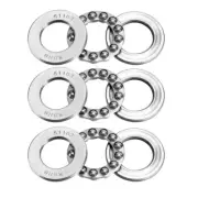 3pcs Thrust Ball Bearings 17mm x 30mm x 9mm Chrome Steel ABEC3 Single Row Roller