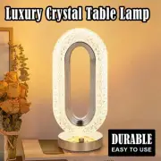 Crystal Oval Table Lamp Snow Diy Night Light Led Simulation Handmade Snowy Night