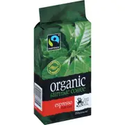 Bean Ground & Drunk Ground Coffee Organic Fairtrade Espresso 250g