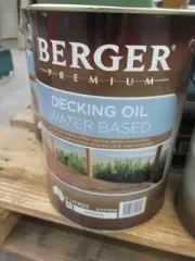 BERGER BY DULUX 10 LITRE PREMIUM WATER-BASE FOR TIMBER& DECKING NATURAL colour