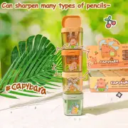Cute Capybara Double Hole Pencil Sharpener Portable Mini Manual Pencil Shar.pi