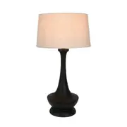 Peninsula Table Lamp 1 Light Black Timber - ZAF1016B