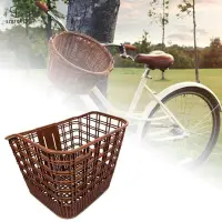 在飛比找蝦皮購物優惠-[szgrqkj3] 自行車籃寵物籃儲物籃自行車架雜貨籃