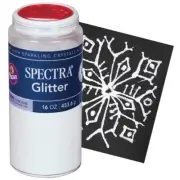 Spectra Glitter Sparkling Crystals 16 oz. White