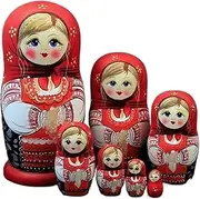 Nesting Dolls Stacking Dolls Russian Dolls Set of 7 Pieces Wooden Russian Dolls Nesting Doll Beautiful Handmade Matrioshka Russa Toys Gift Matryoshka Dolls Russian Nesting Dolls
