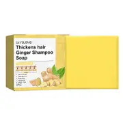 Ginger Shampoo Bar,Best Organic Shampoo for Thinning Hair, Hair Growth, Thickens Hair, Repairs Damaged Hair 1pc
