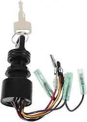 QASULER Motorcycle Ignition Switch Auto Electric Scooter Ignition Yacht Ignition Key Starter Automotive Switch Compact Boat Electric Vehicle Switch Anti-Theft Ignition Lock