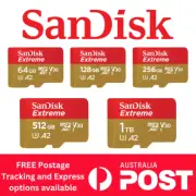 SanDisk Extreme microSD Card SDXC UHS-I CARD V30 A2