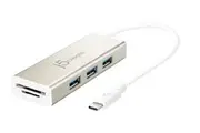 J5create JCH347 USB-C 3-port USB-A HUB with SD &amp Micro SD card reader
