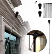 Gutter Cleaning Brush Roofing Tool With 8Pcs Telescopic Extendable Pole 10.5ft