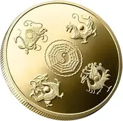 COSMEVIVI Beast Coin Ornament Alloy Art Commemorative Collection Metal Coin Souvenir Collectible