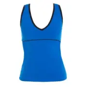 Energetiks Adult V Front Singlet Electric Blue Dance Studio active wear szXS 60