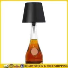 Wireless Bottle Lamp Rechargeable RGB Light Modes & 3 Color Table Lamp (Black)