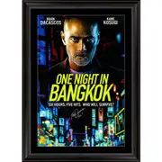 Mark Dacascos Signed One Night In Bangkok Movie Poster Framed