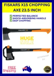 X15 23.5" 600mm Fiskars Finland Made Splitting Forest Chopping Carpentry Axe AU*