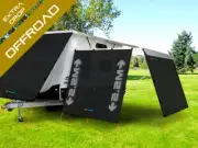 Offroad Pop Top Camper Awning End Wall 2.15x2.2m Rectangle Cut FLAT TOP (2.2m...