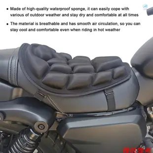 CRTW 摩托車座墊 3D 避震座墊座墊防水座椅套舒適透氣