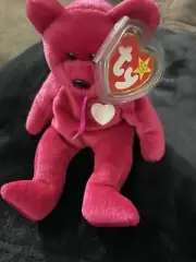 Original TY Beanie Baby Valentina 1999 W/Tags & Protector PE Pellets ❤️