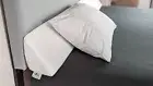 Insieme Queen Size Headboard Wedge Pillow (White) |Multi-Use Foam Bed Gap Fil...