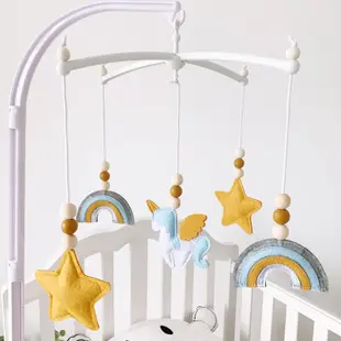 北歐風毛氈風鈴裝飾嬰兒床兒童房可愛動物造型增添童趣氛圍 (8.3折)