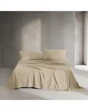 Calvin Klein 200 Thread Count Washed Percale Cotton Sheet Set