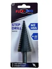 Flexpro Step Drill Bit 4~32mm M2 High speed Steel F00742