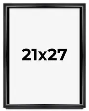 21x27 Shadow Box Frame Black | 1.25 inches Deep Real Wood Contemporary Shadowbox