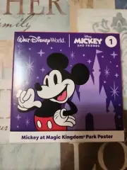 McDonalds Disney Mickey and Friends Mickey at Magic Kingdom Park Poster NWT